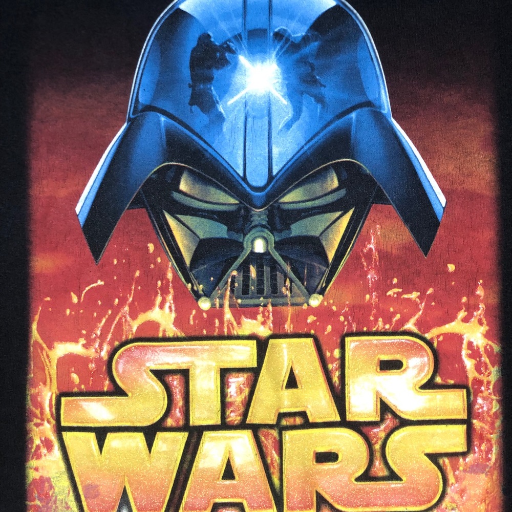 Y2k Star Wars Darth Vader Helmet Tee - image 2
